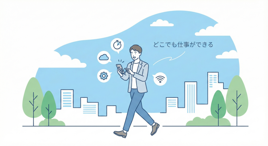 【原因2の対策】スマホでサクッと入力