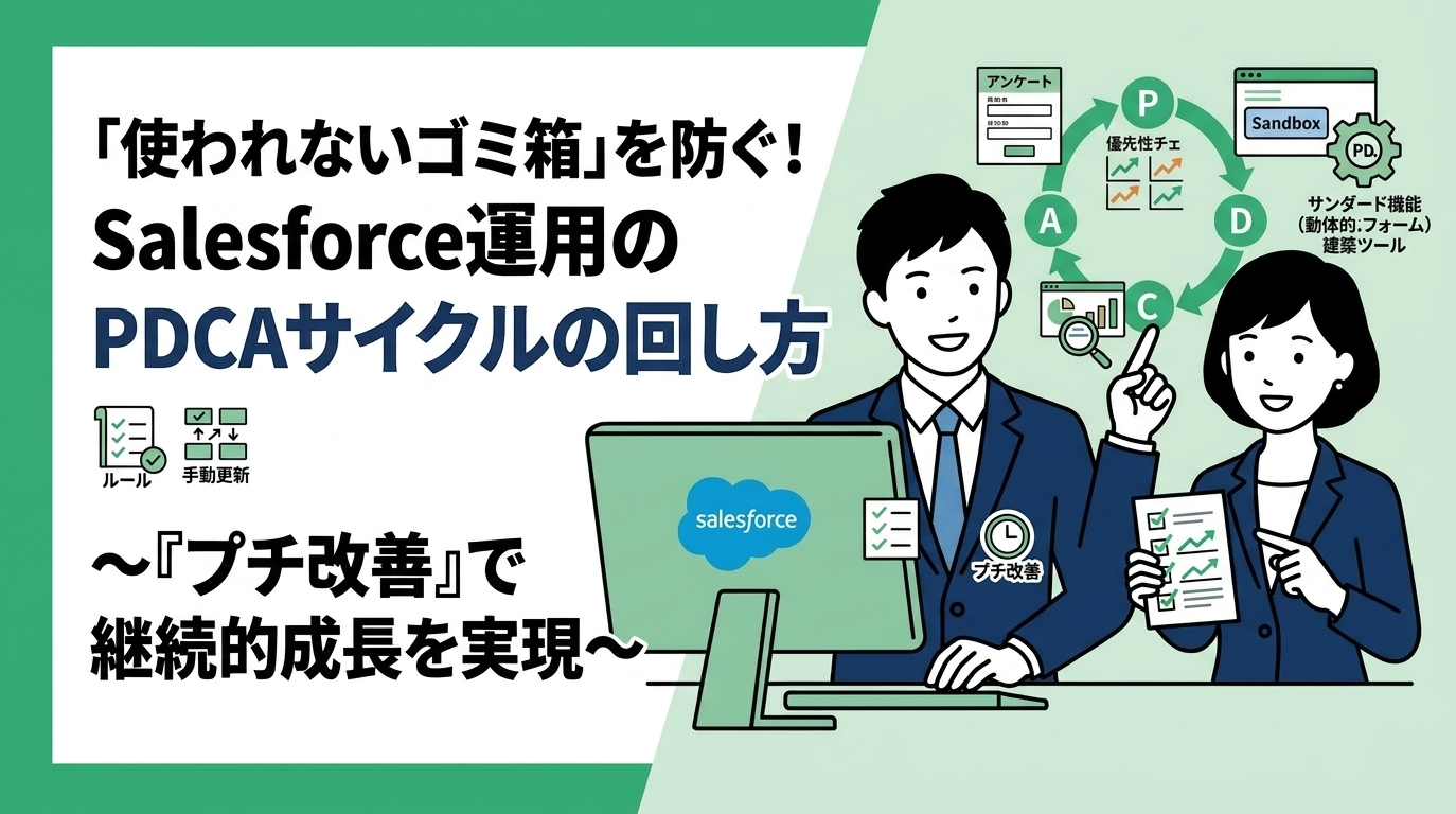Salesforce運用のPDCAサイクルを回し、継続的に改善する方法