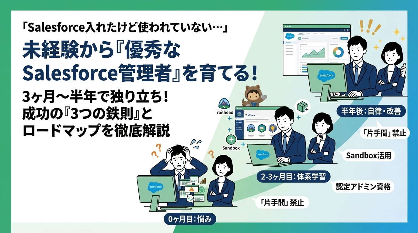 優秀なSalesforce管理者を育成するには？必要な教育と期間