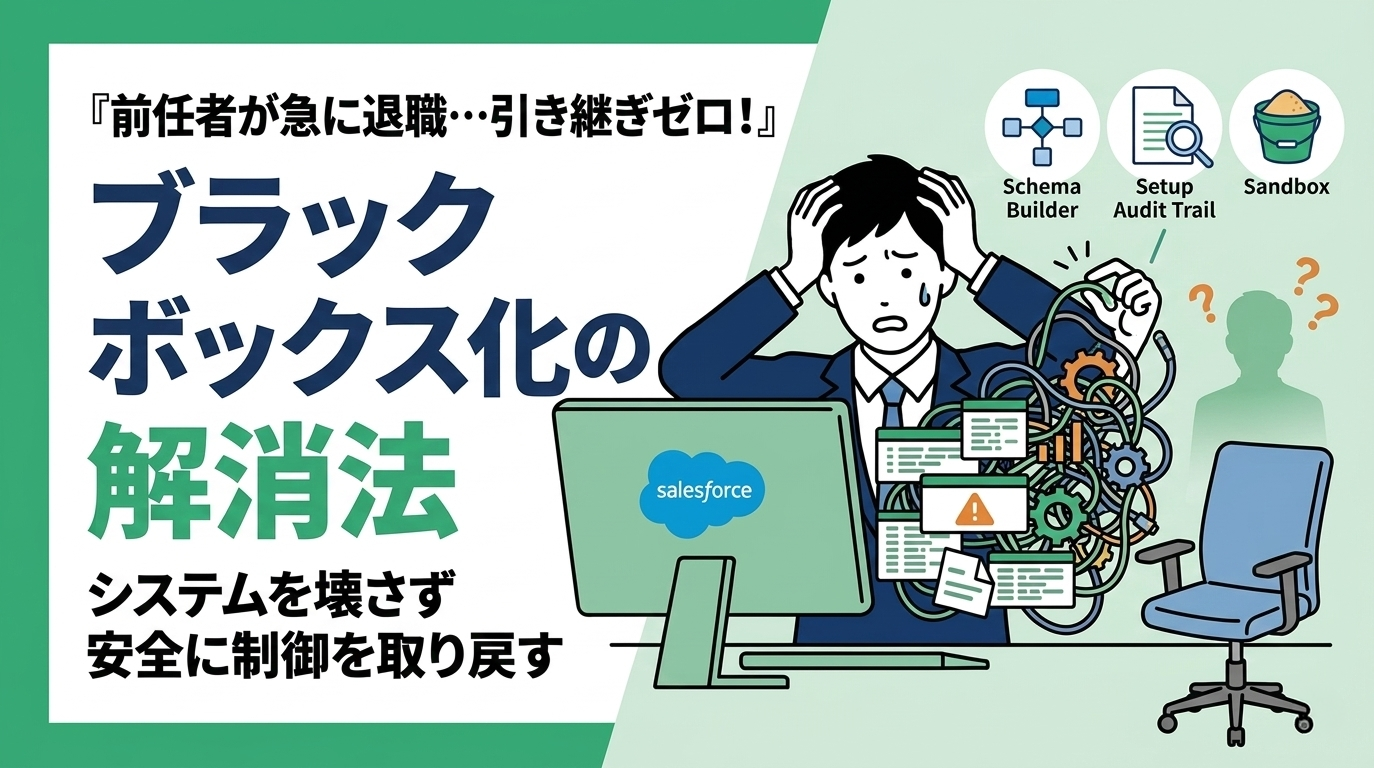 引き継ぎなしでSalesforce管理者に！ブラックボックス化の解消法
