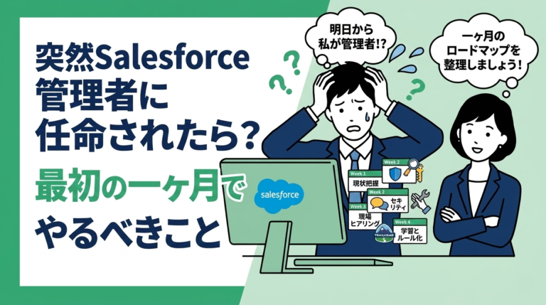 突然Salesforce管理者に任命されたら？最初の一ヶ月でやるべきこと