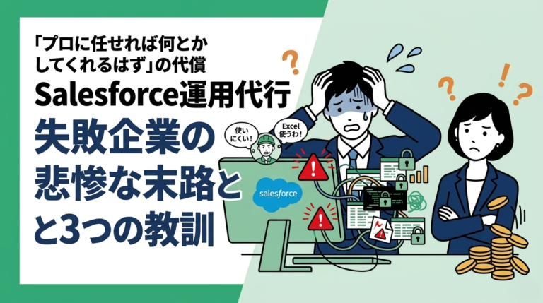 Salesforce運用代行の選び方で失敗した企業の末路と教訓