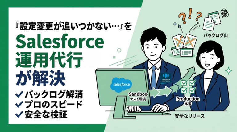 「設定変更が追いつかない…」をSalesforce運用代行が解決