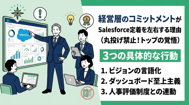 経営層のコミットメントがSalesforce定着を左右する理由